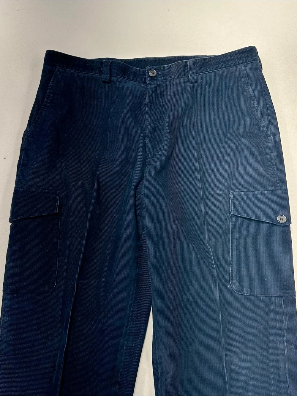 Brooks Brothers Hudson Corduroy Cargo Pants Mens Navy Blue Mens 40x32